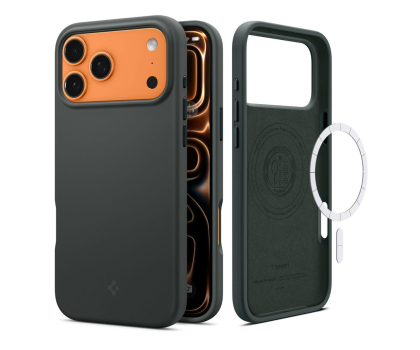 Etui / obudowa na smartfona Spigen Silicone Fit Mag Magsafe do Iphone 17 Pro Black